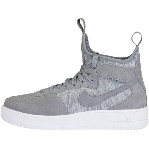 Nike Sneaker Air Force 1 UF Mid Premium grau/weiß 