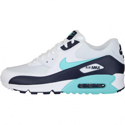 Nike Sneaker Air Max 90 Essential weiß/dunkelblau/türkis 