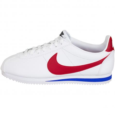 Nike Damen Sneaker Classic Cortez Leather weiß/rot 