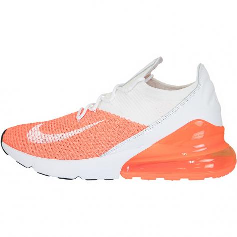 Nike Damen Sneaker Air Max 270 Flyknit coral/weiß