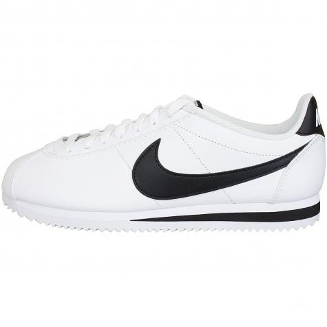 Nike Damen Sneaker Classic Cortez Leather weiß/schwarz