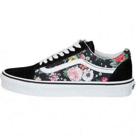Vans schwarz blumen clearance