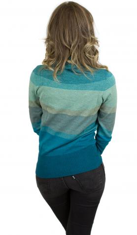 Naketano Damen-Strickpullover Joao Schmierao II petrol/mint