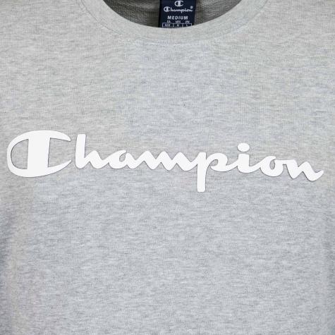 Champion Sweatshirt Logo hellgrau 