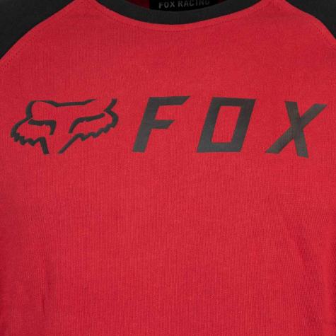 Fox Apex Raglan Herren Sweatshirt rot/schwarz 