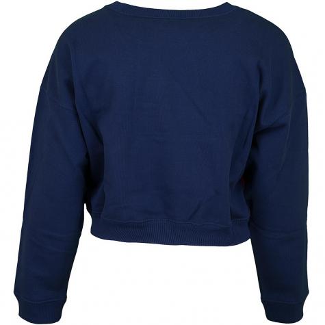 Champion Damen Sweatshirt Croptop dunkelblau/rot