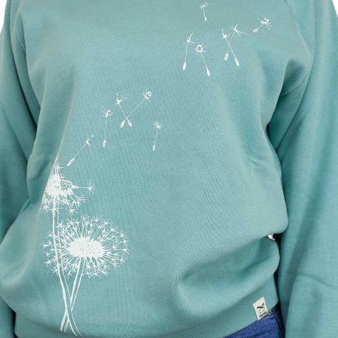 Iriedaily Damen Sweatshirt Pusteblume türkis 