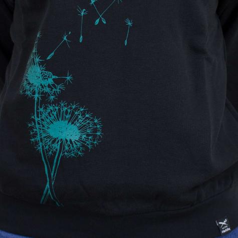 Iriedaily Damen Sweatshirt Pusteblume schwarz