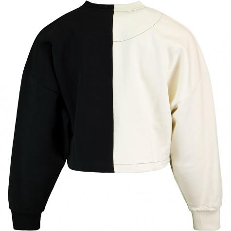 Karl Kani Signature Block Cropped Damen Sweatshirt weiß/schwarz 