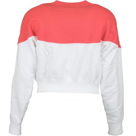 Nike Damen Sweatshirt Heritage Fleece weiß/rot 