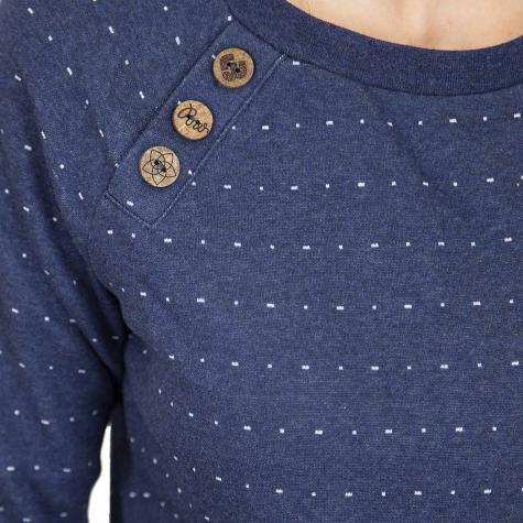 Ragwear Damen Sweatshirt Daria Dots indigo