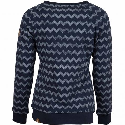 Ragwear Damen Sweatshirt Daria Zig Zag dunkelblau 