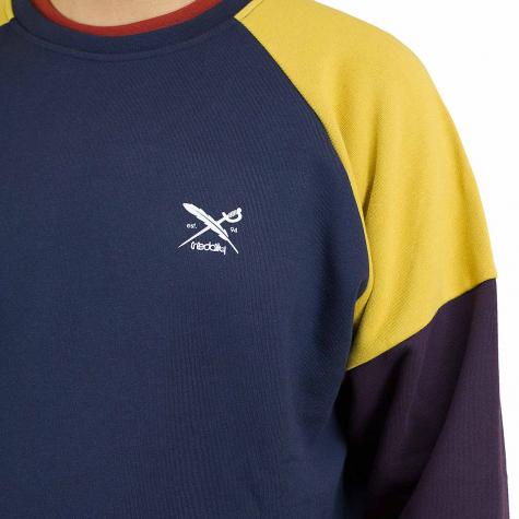 Iriedaily Sweatshirt Chump dunkelblau/gelb