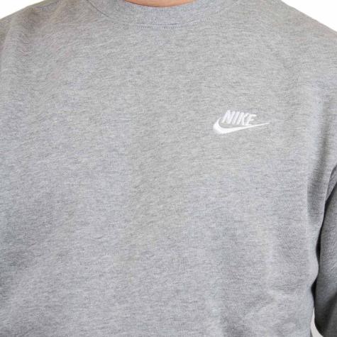 Nike Sweatshirt Fleece Club grau/weiß 