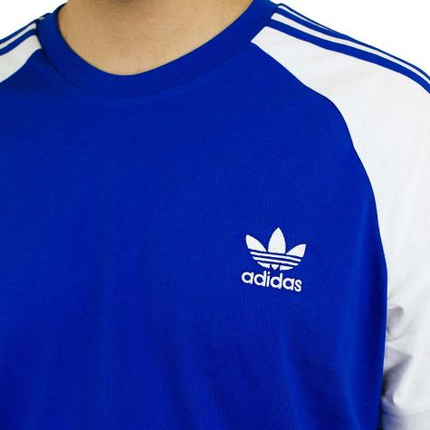 Adidas Originals T-Shirt 3-Stripes royal/weiß 