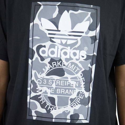 Adidas Originals T-Shirt Camo Label schwarz/camouflage 