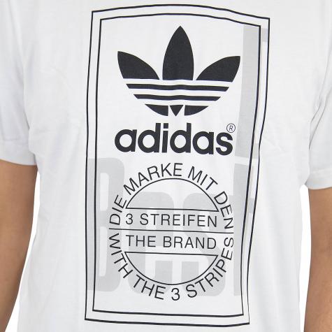 Adidas Originals T-Shirt Tongue Label weiß 