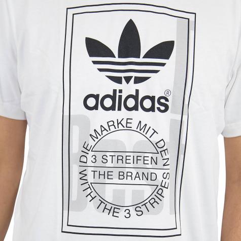 Adidas Originals T-Shirt Tongue Label weiß