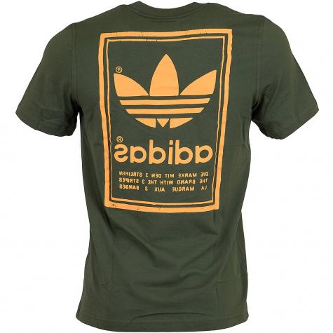 Adidas Originals T-Shirt Vintage oliv 