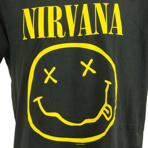 Amplified T-Shirt Nirvana Smiley Face dunkelgrau 