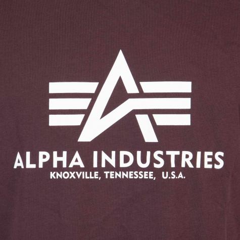 Alpha Industries BAsic T-Shirt deep maroon 