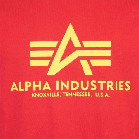 Alpha Industries BAsic T-Shirt rot 