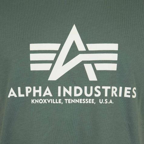 Alpha Industries T-Shirt Basic vintage grün 