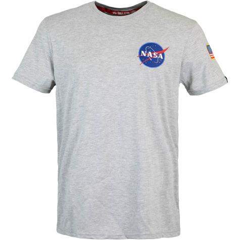 Alpha Industries T-Shirt Space Shuttle grau 
