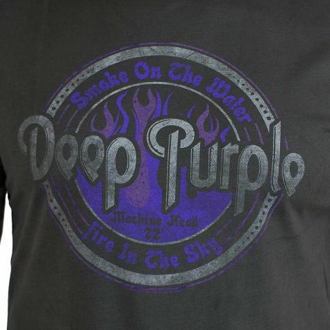 Amplified T-Shirt Deep Purple Smoke on the dunkelgrau 