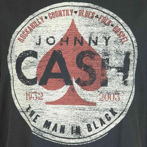 Amplified T-Shirt Johnny Cash Man in black dunkelgrau 