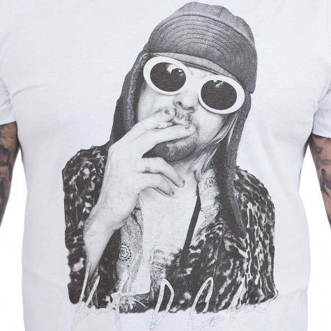 Amplified T-Shirt Kurt Cobain Photograph weiß 