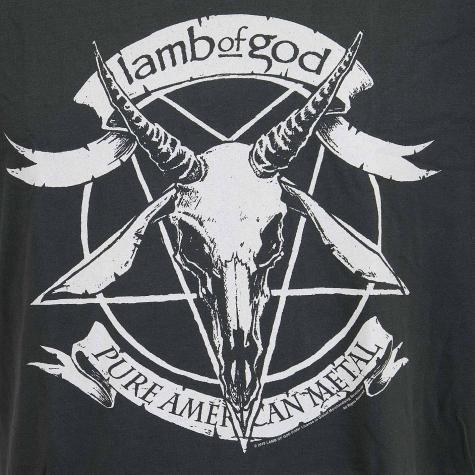 T-Shirt Amplified Lamb of God Pure American Metal dunkelgrau 