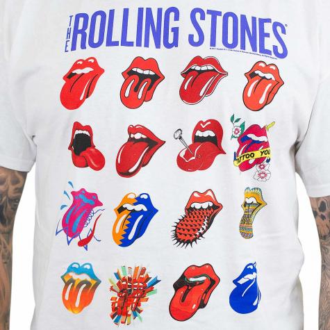 Bravado T-Shirt The Rolling Stones Blue and Lones weiß 