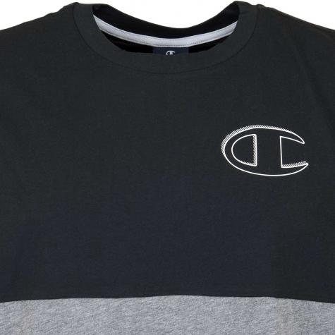 Champion T-Shirt Logo schwarz/grau 