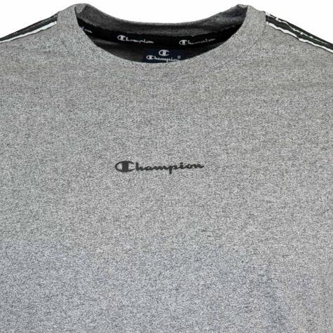Champion Tape Logo T-Shirt grau 