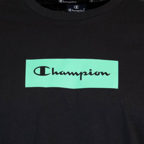Champion American Logo T-Shirt schwarz/grün 
