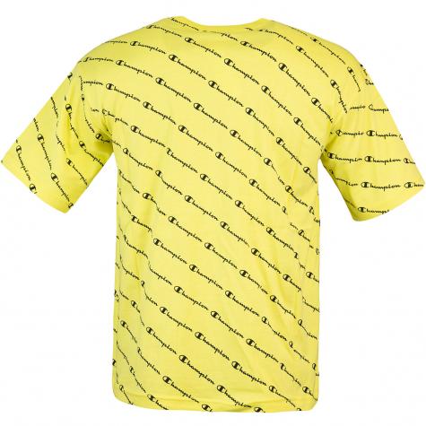 Champion Allover Logo T-Shirt gelb 