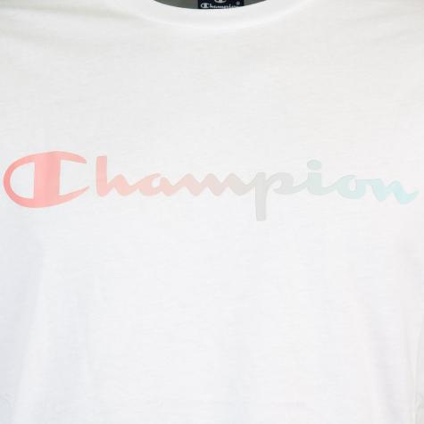 Champion Logo Print T-Shirt weiß 