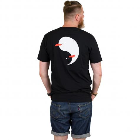 Cleptomanicx T-Shirt Balance Gull schwarz 