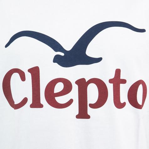 Cleptomanicx T-Shirt Big C.I. weiß 