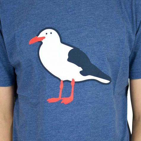 Cleptomanicx T-Shirt Gull blau