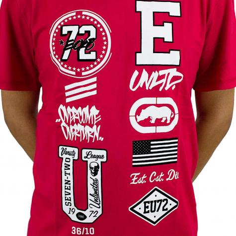 Ecko Unltd T-Shirt College Patches rot
