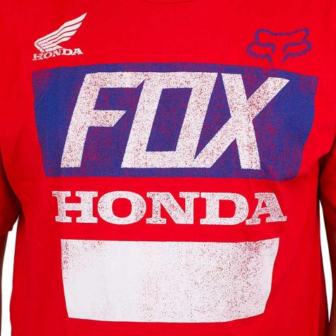 Fox T-Shirt Honda Distressed Basic rot 