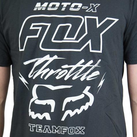 Fox T-Shirt Throttled schwarz vintage 