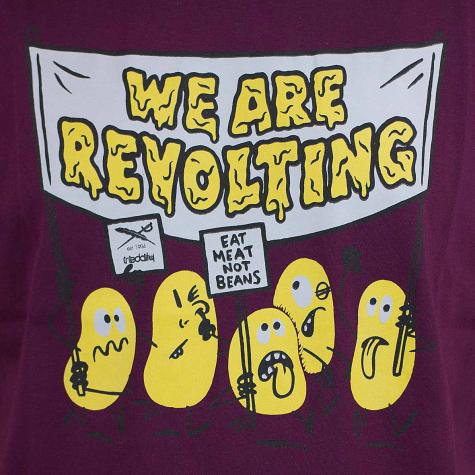 Iriedaily T-Shirt Beans Revolt weinrot 
