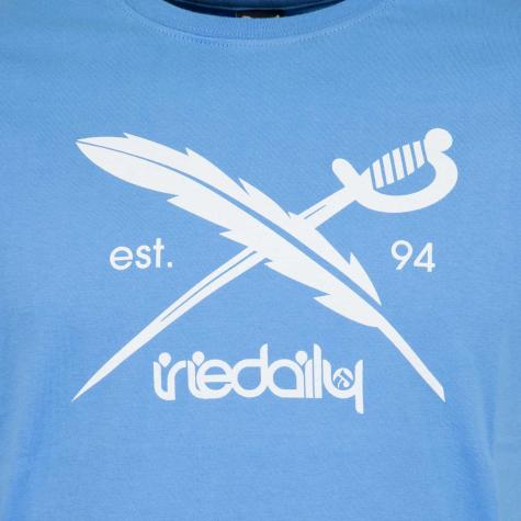 Iriedaily T-Shirt Daily Flag hellblau 