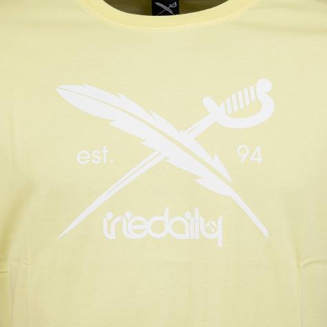 Iriedaily T-Shirt Daily Flag hellgelb 
