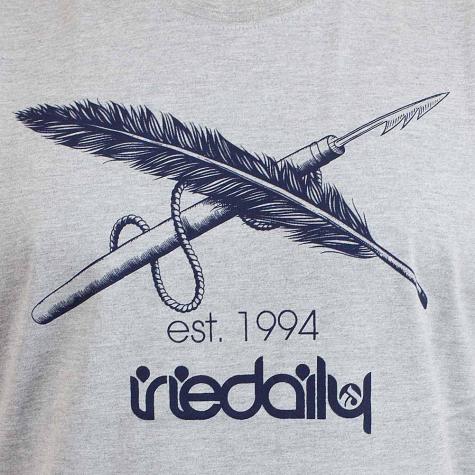Iriedaily T-Shirt Harpoon Flag grau 