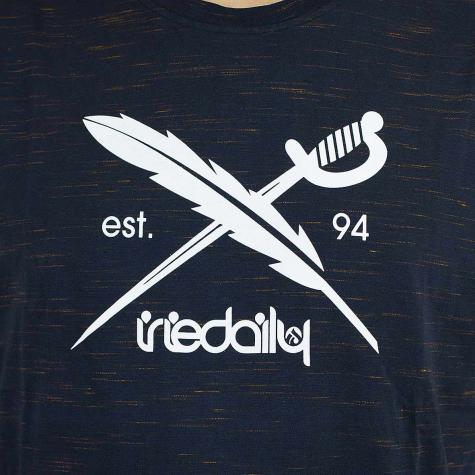 Iriedaily T-Shirt Mesh Flag dunkelblau/gelb 