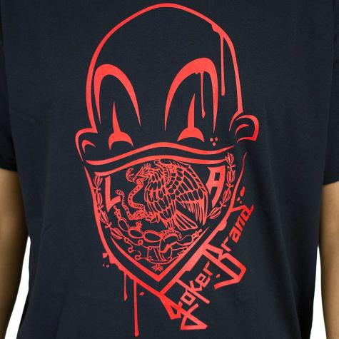Joker Brand T-Shirt Clown Brand schwarz/rot 